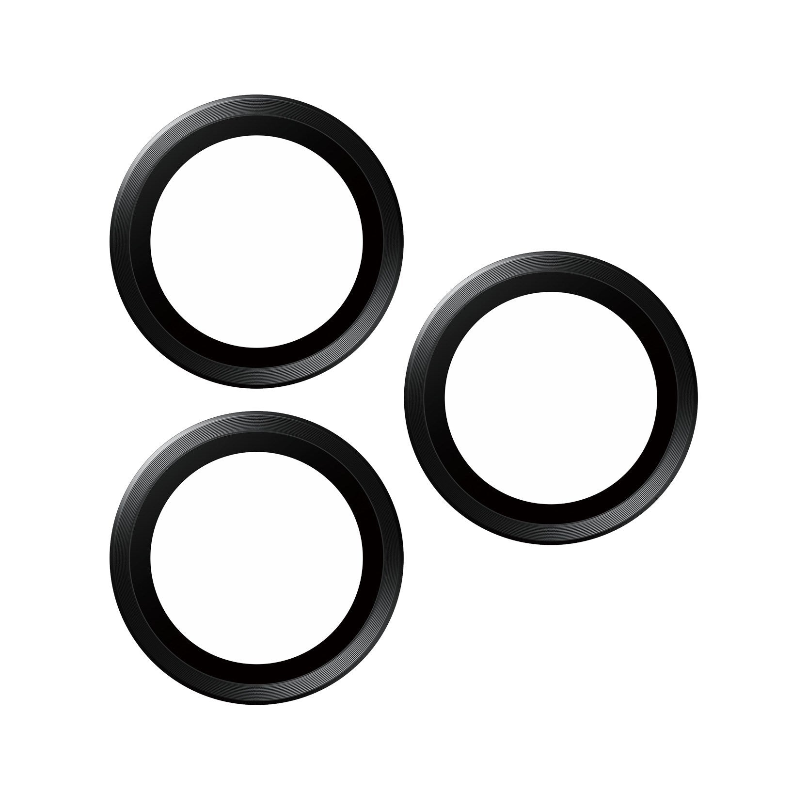 PanzerGlass® Hoops® Schwarzes Metall Kameraschutz iPhone 15 Pro | 15 Pro Max